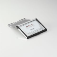 B/Card card case aluminium, silver