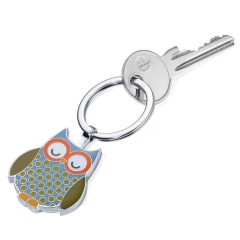 Keyring Owl Ziggy Blue