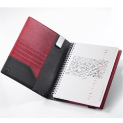 Travel folder w/A5 notepad black/red