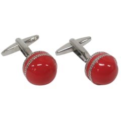 #11 CRICKET BALL CUFFLINKS