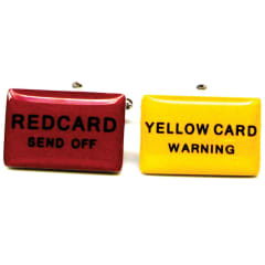 159 RED CARD/YELLOW CARD CUFFLINKS