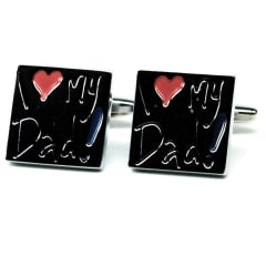 248 I LOVE DAD CUFFLINKS