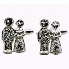 24R BRIDE & GROOM CUFFLINKS