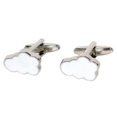 CLOUD CUFFLINKS WHITE