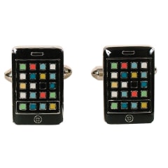 iPHONE CUFFLINKS BLACK