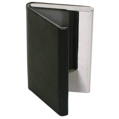 MAGNETIC LATCH CARD CASE PLAIN BLACK