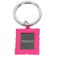 PHOTO FRAME KEYRING PINK