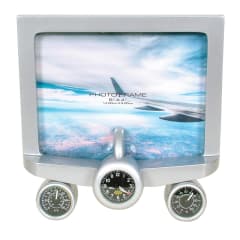 RETRO PLANE PHOTO FRAME SILVER