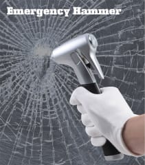 EMERGENCY HAMMER W/LED FLASHLIGHT