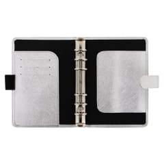 FILOFAX PER SAFFIANO ORGANISER METALLIC SILVER