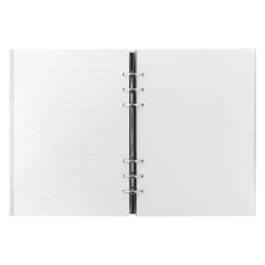 A5 SAFFIANO CLIPBOOK METALLIC SILVER