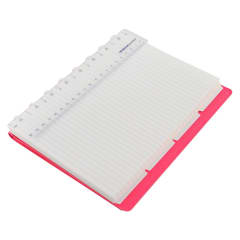 A5 SAFFIANO NOTEBOOK FLURO PINK