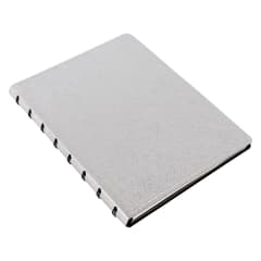 A5 SAFFIANO NOTEBOOK MTLC SILVER