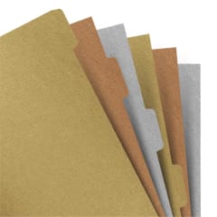 A5 NOTEBOOK METALLIC INDICIES 6PK