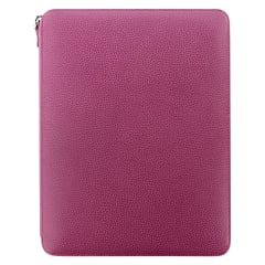 A4 Finsbury Zip Folio Raspberry