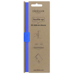 FILOFAX A5 SAFFIANO CLIPBOOK ELASTIC FLRO BLUE