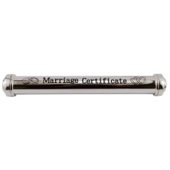 MARRIAGE CERTIFICATE HOLDER - SILVER