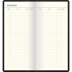 LETTS Legacy Slim Pkt Travel Journal Blk