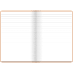 LETTS Pastel A6 N/Book Peach