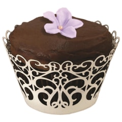 FRENCH LACE CUPCAKE WRAP 6PC