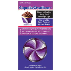 PURPLE SWIRL CUPCAKE 32PCS