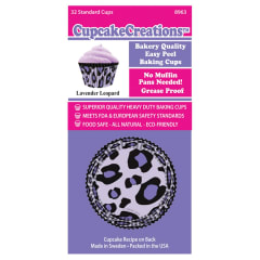 STD LAVENDER LEOPARD CUPCAKES 32PCS