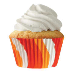 STD ORANGE CIRCLE CUPCAKE 32PCS