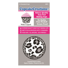 STD WHITE LEOPARD CUPCAKE 32PCS