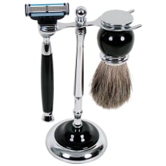 3012 MAK3 SHAVE SET BLK W/BADGER