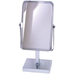 3151 SQUARE MIRROR ON STAND CHR