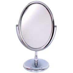 3209 OVAL MIRROR ON STAND CHR