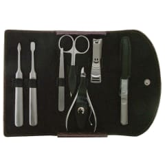 7PIECES BUTTON MANICURE SET PURPLE