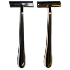 DELUXE METAL RAZOR FIXED HEAD SILV