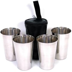 BPM 9050 18/8 BEAKER SET 4PCS & CASE