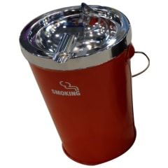 OUTDOOR BUCKET ASHTRAY - RED