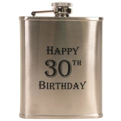 1406 6OZ HAPPY 30TH B/DAY FLASK