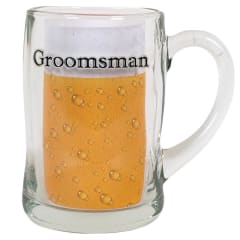 GROOMSMAN BLK ETCH 400ML MUG BOXED