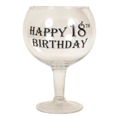 HAPPY 18TH BRANDY GLASS