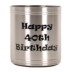 SS 40TH BIRTHDAY STUBBY COOLER