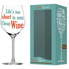 WINE LOVER LIFE WINE GLASS