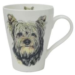 DOG HEAD MUG YORKIE