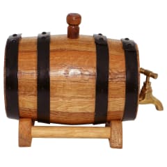 BAROSSA WINE BARREL 12 ltr STEEL HOOPS