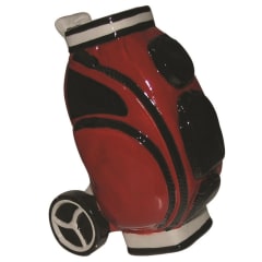 GOLF BAG MONEY BOX RED