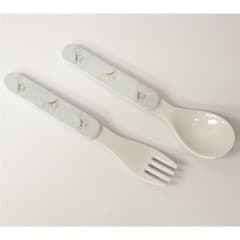 DAKOTA B-PARKER L/W MELAMINE FORK-SPOON SET BLU