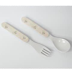 DAKOTA B-PARKER L/W MELAMINE FORK-SPOON SET PNK