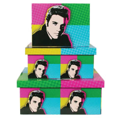 POP ART BOXES 3PC SET-ELVIS PRESLEY(1=3)