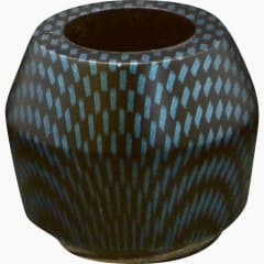 ALGIERS CARBON FINISH BOWL BLUE