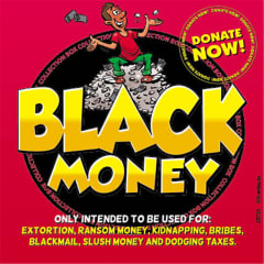 COLLECTION BOX BLACK MONEY