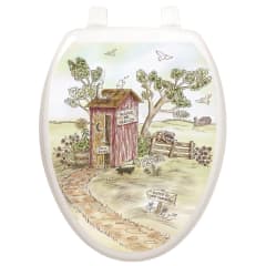 TATTOO TOILET TATTOOS OUTHOUSE - OVAL