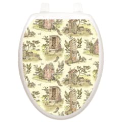 TATTOO TOILET TATTOOS OUTHOUSE TOILE - OVAL